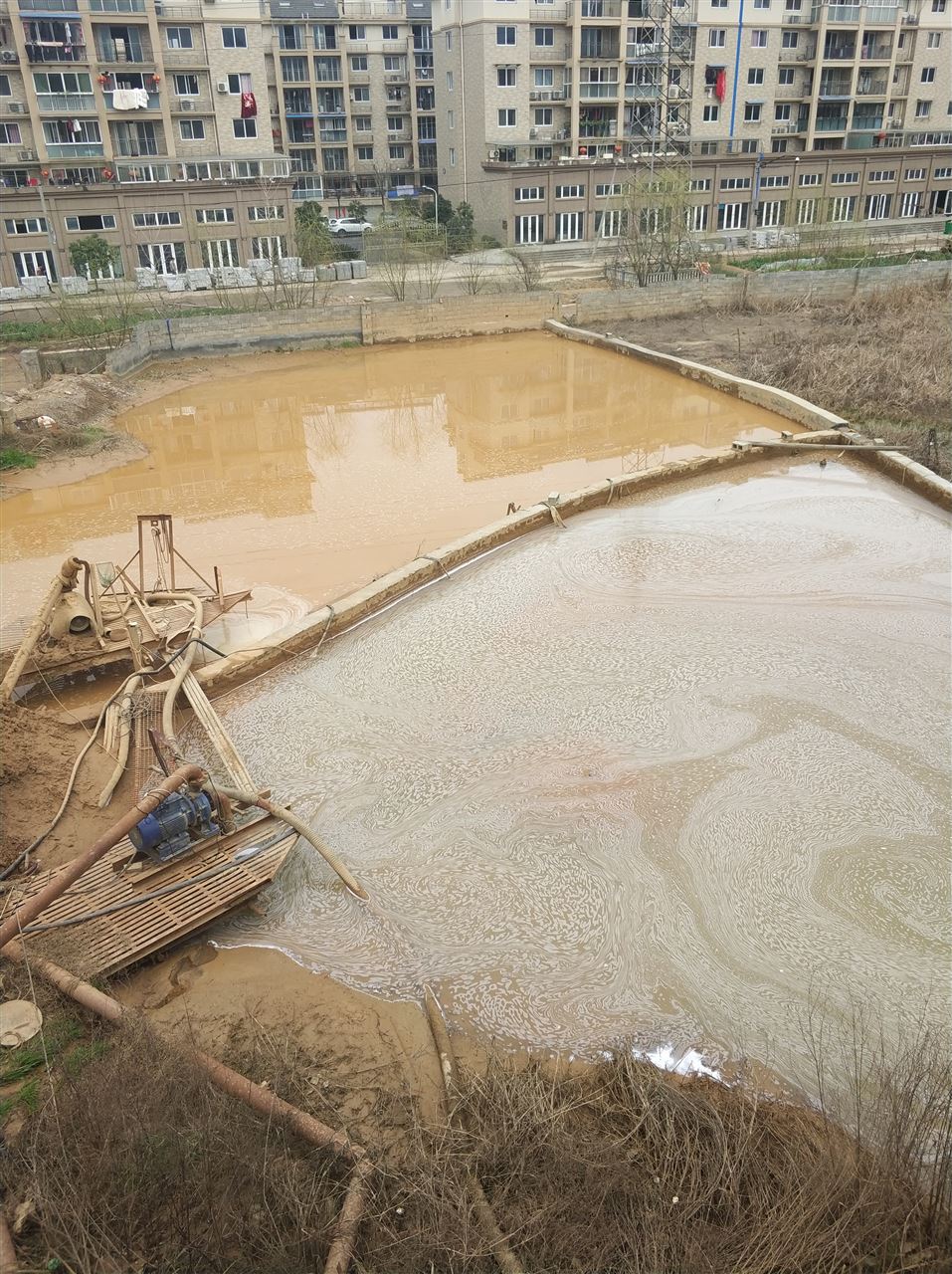 周矶办事处沉淀池淤泥清理-厂区废水池淤泥清淤
